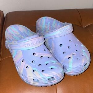 CROCS multicolor pastel clogs